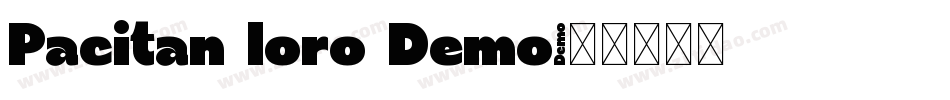 Pacitan loro Demo字体转换
